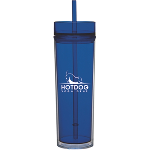 Blue color option for 16 Oz  Tumbler With Straw