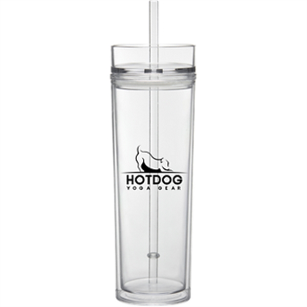 Clear color option for 16 Oz  Tumbler With Straw