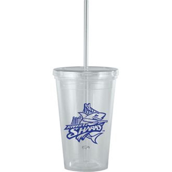 Ice Clear color option for 16 Oz  Tumbler With Straw
