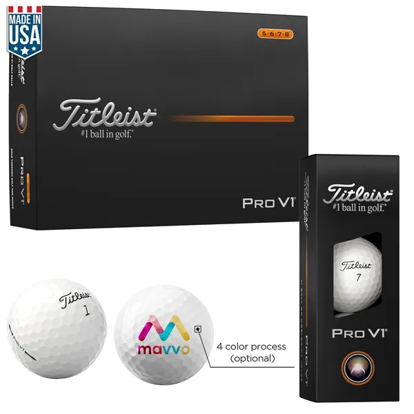 White color option for Titleist Pro V1 Half Dozen Factory Direct Golf Ball 