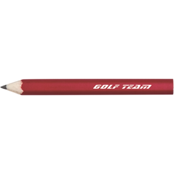Red color option for Hex Wooden Golf Pencil