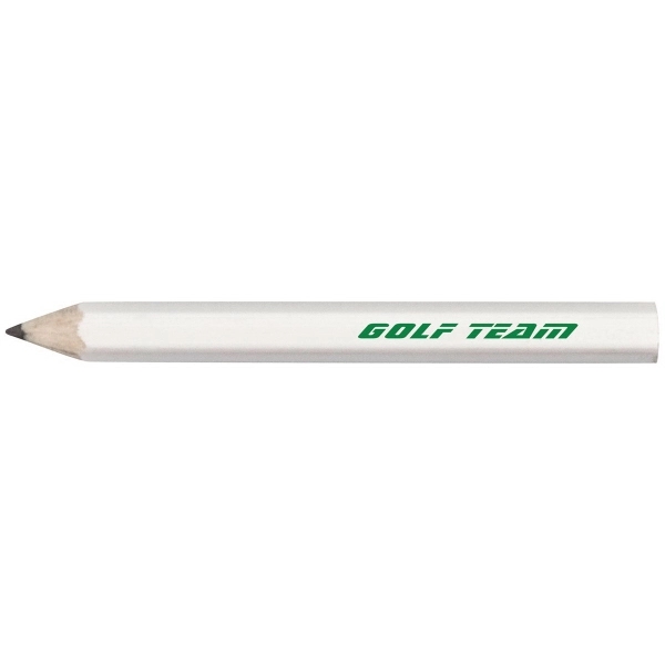 White color option for Hex Wooden Golf Pencil