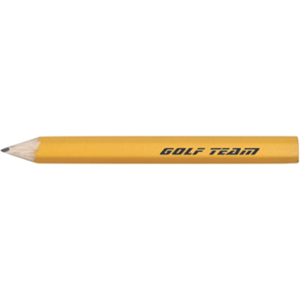 Yellow color option for Hex Wooden Golf Pencil