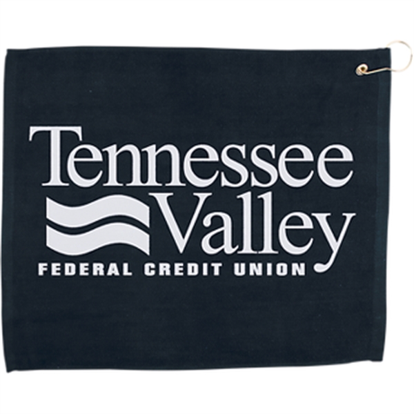 Navy Blue color option for 15" X 18" Hemmed Golf Towel W/ Grommet And Hook