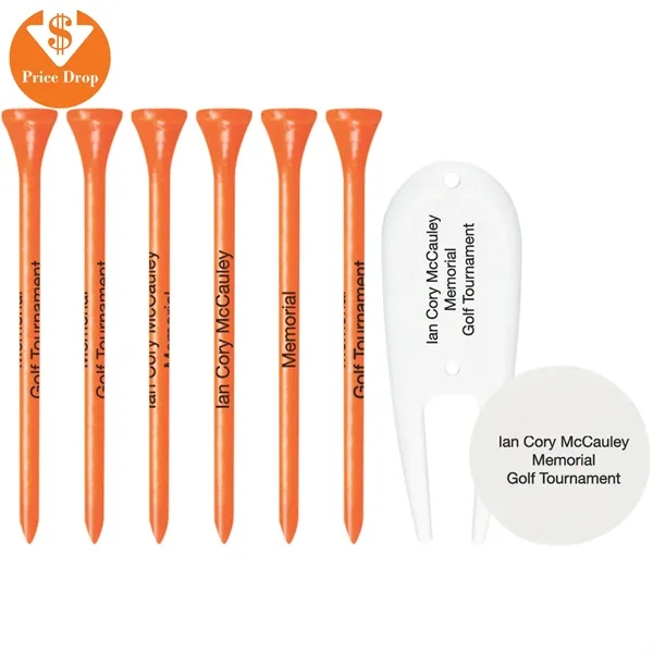 Multi Color color option for 6 Plus Golf Tees/1 Dvf/1 Pwn