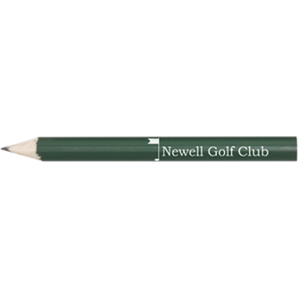 Green color option for Round Wooden Golf Pencil