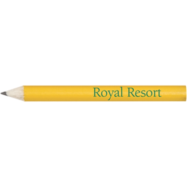 Yellow color option for Round Wooden Golf Pencil