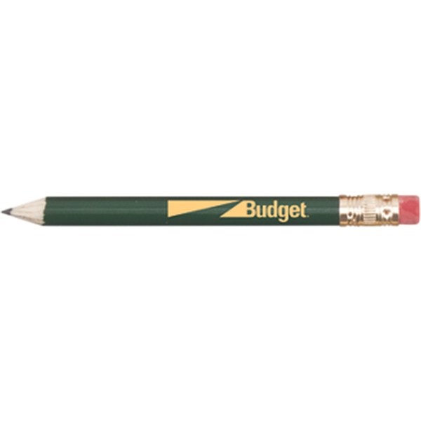Green color option for Round Wooden Golf Pencil With Eraser