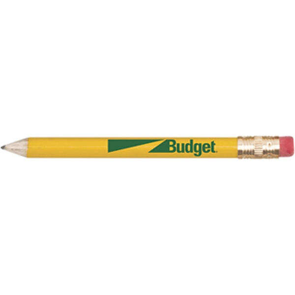 Yellow color option for Round Wooden Golf Pencil With Eraser
