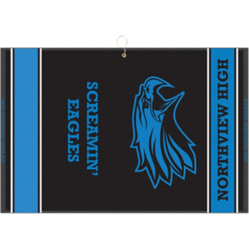 Main photo of 16" X 24" Designer Woven Golf Towel W/ 2 Scrubbers