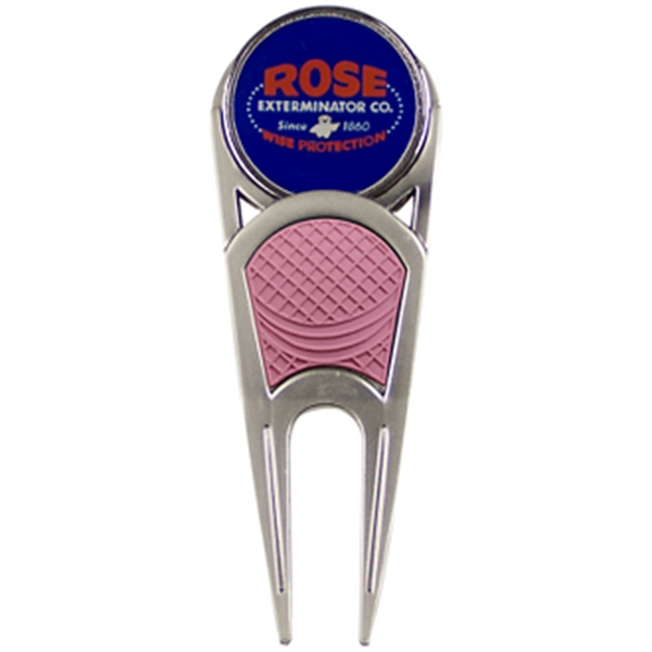 Matte Nickel-Pink color option for Lite Touch Divot Tool