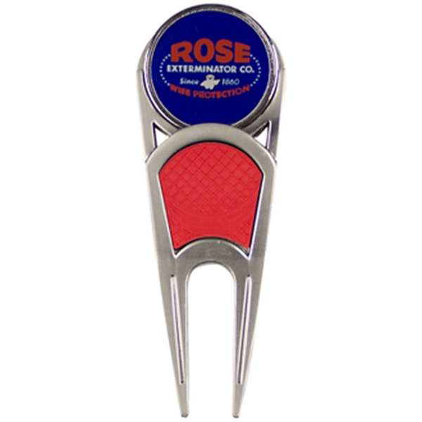 Matte Nickel-Red color option for Lite Touch Divot Tool