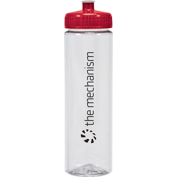 Translucent Red color option for 25 Oz Ek Clear Bottle