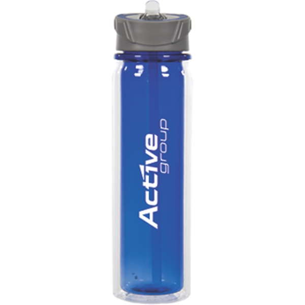 Corporate Blue color option for 20 Oz  Double Wall Tritan Water Bottle