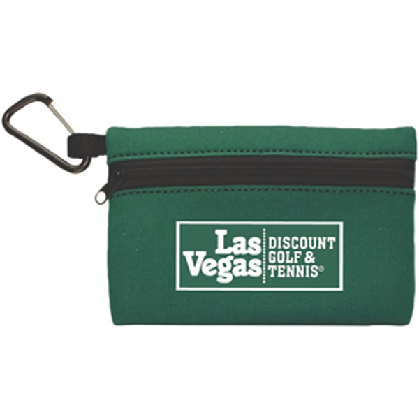Green color option for Neoprene Ditty Bag W/ Carabiner