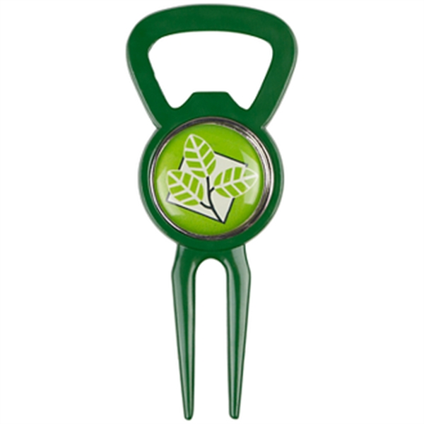 Green color option for Bottle Opener Tool With Ball Marker
