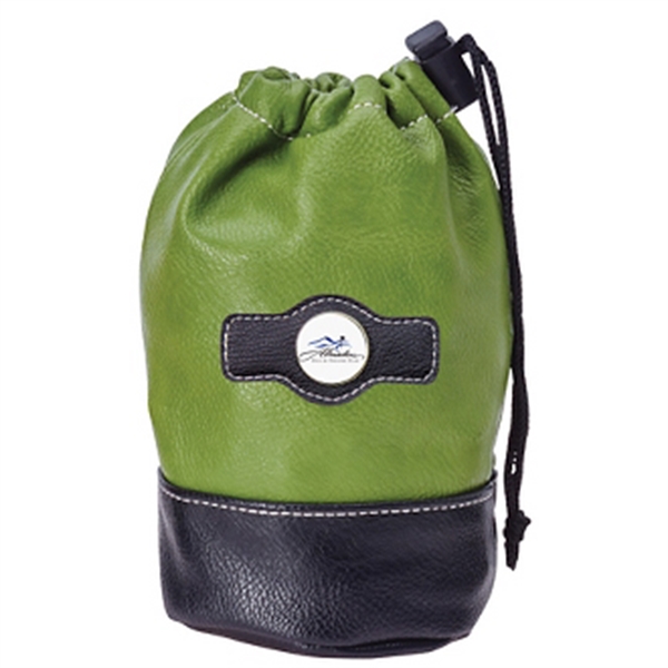 Green-Black color option for Two Toned Valuables Pouch