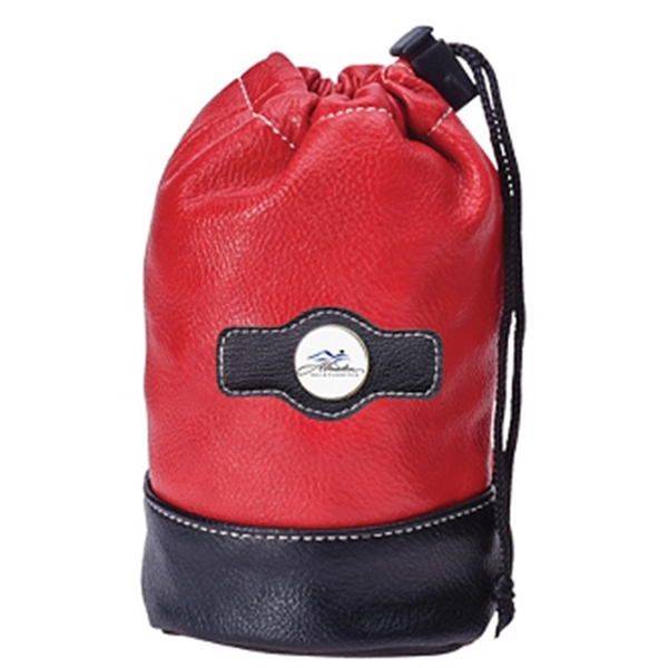 Red-Black color option for Two Toned Valuables Pouch