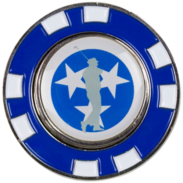 Blue color option for Metal Poker Chip Magnetic Ball Marker