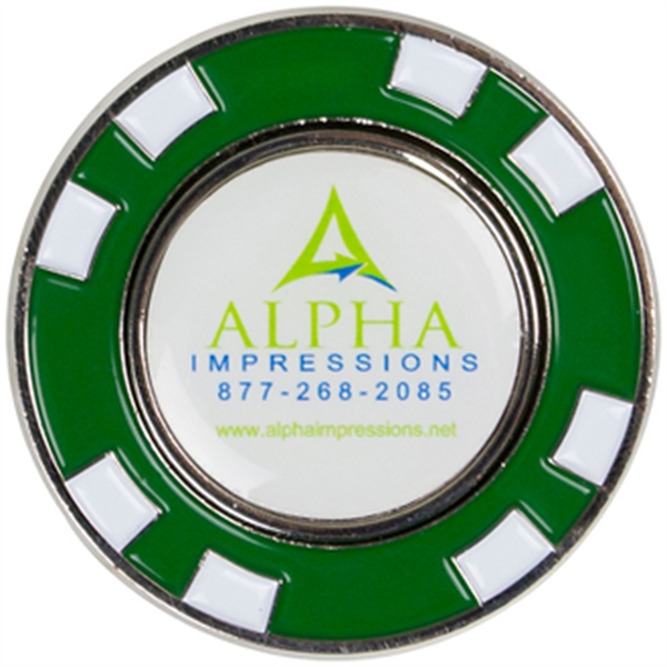 Green color option for Metal Poker Chip Magnetic Ball Marker