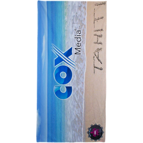 White color option for 30" X 60" Full Color Beach Towel