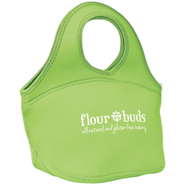 Lime Green color option for Easy Carry Zippered Neoprene Lunch Bag