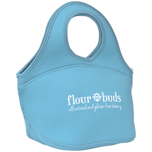 Sky Blue color option for Easy Carry Zippered Neoprene Lunch Bag