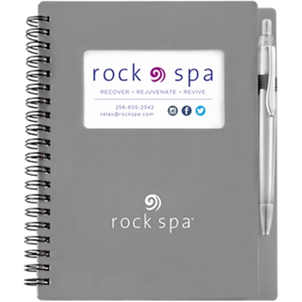Silver color option for Business Card Stone Paper Notebook