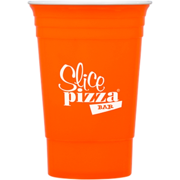 Neon Orange color option for 16 Oz Party Cup