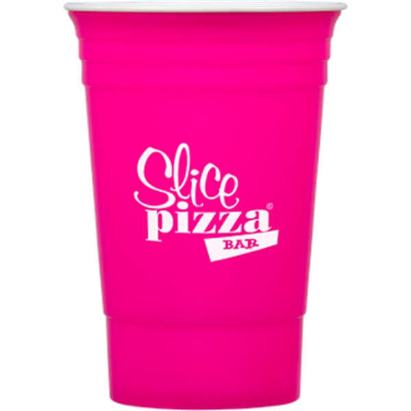 Neon Pink color option for 16 Oz Party Cup