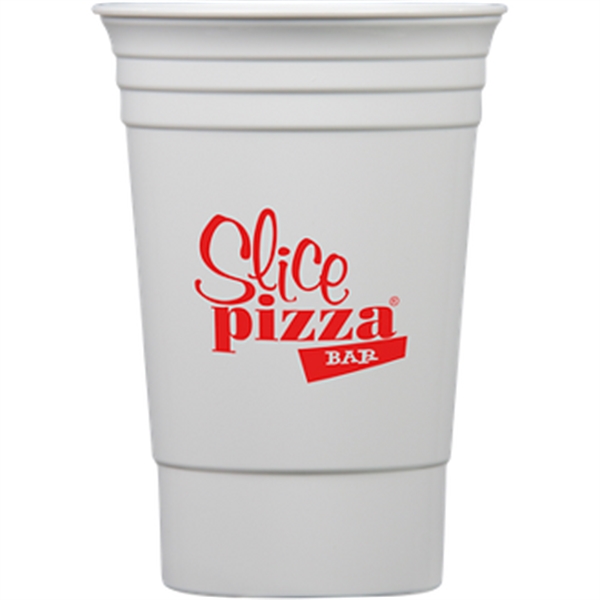 White color option for 16 Oz Party Cup