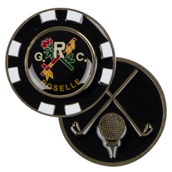 Polished Gold color option for Customized Metal Poker Marker Chip