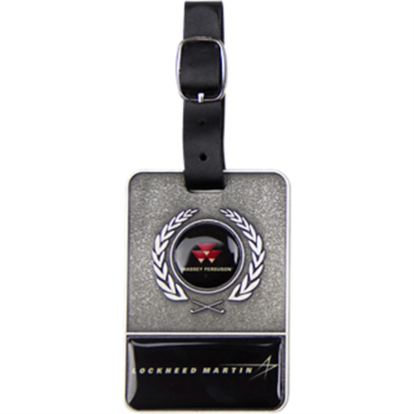 Antique Silver color option for Metal Bag Tag