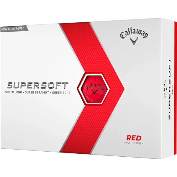 Matte Red color option for Callaway Supersoft Golf Ball