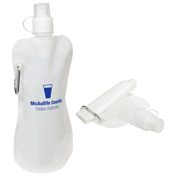 Bright White color option for Flex Water Bottle With Carabiner