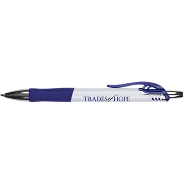 White-Blue color option for White Pen W/ Colored Gripper