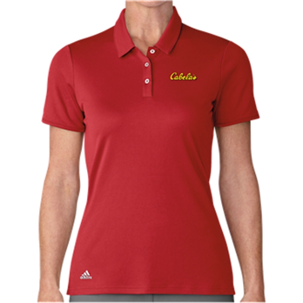 Collegiate Red color option for Adidas Performance Ss Polo Ladies