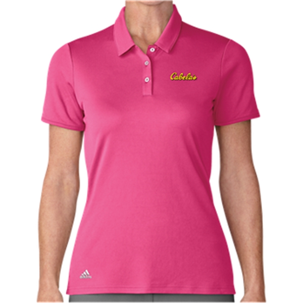 Solar Pink color option for Adidas Performance Ss Polo Ladies