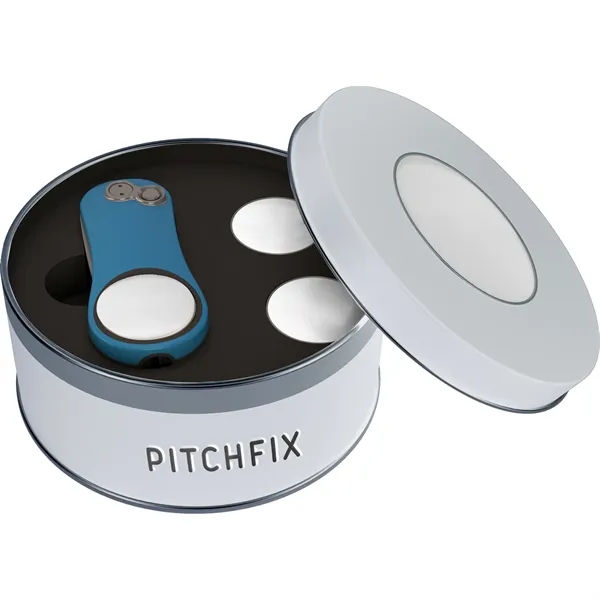 Light Blue-White color option for Pitchfix Fusion 2.5 Tin W/ Two Extra Ball Markers