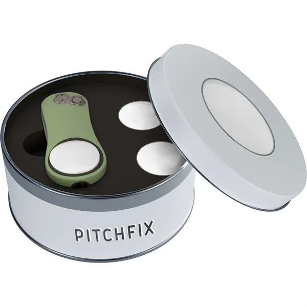 Light Green-White color option for Pitchfix Fusion 2.5 Tin W/ Two Extra Ball Markers