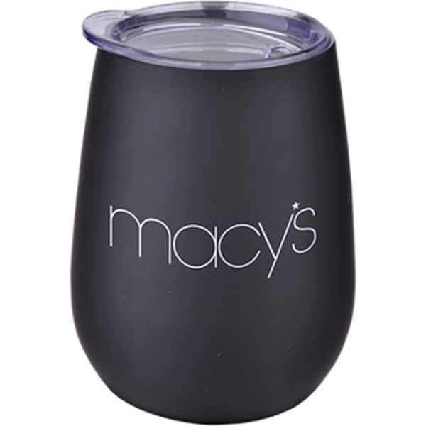 Matte Black color option for 10 Oz Stainless Wine Tumbler