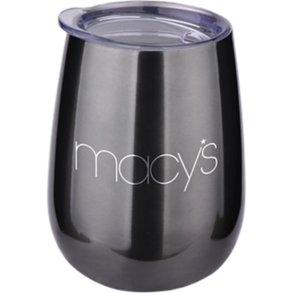 Titanium Grey color option for 10 Oz Stainless Wine Tumbler