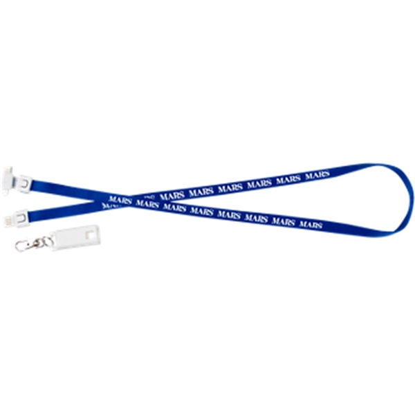 Blue color option for 3 In 1 Usb Charging Cable Lanyard