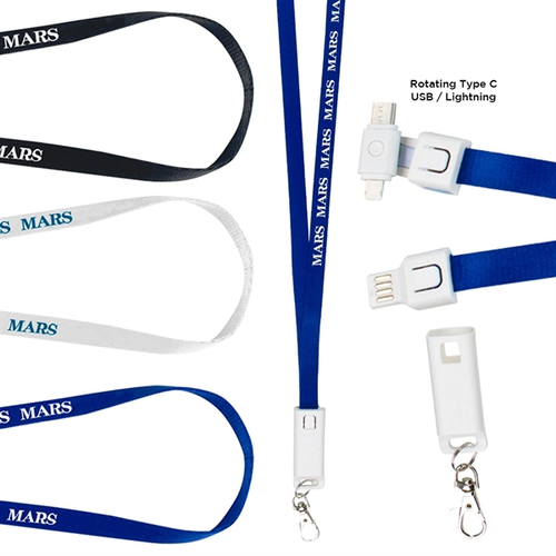 Main photo of 3 In 1 Usb Charging Cable Lanyard