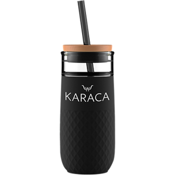Black color option for 18 Oz Ello Glass Tumbler