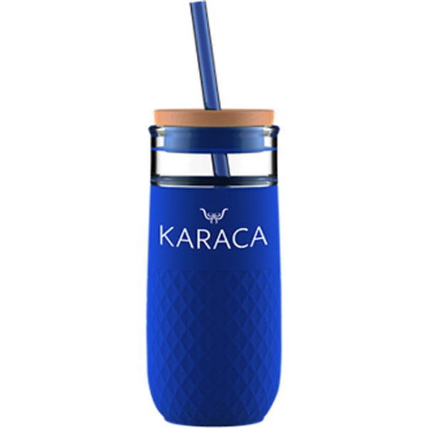 Blue color option for 18 Oz Ello Glass Tumbler