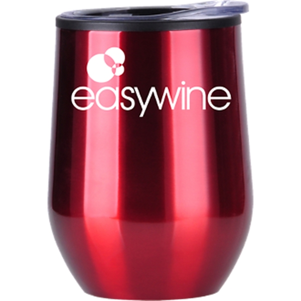 Red color option for 12 Oz Stainless Wine Tumbler W/ Plastic Liner