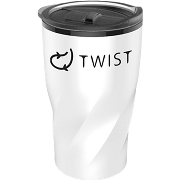 White color option for 14 Oz Stainless Tumbler With Polypropylene Liner