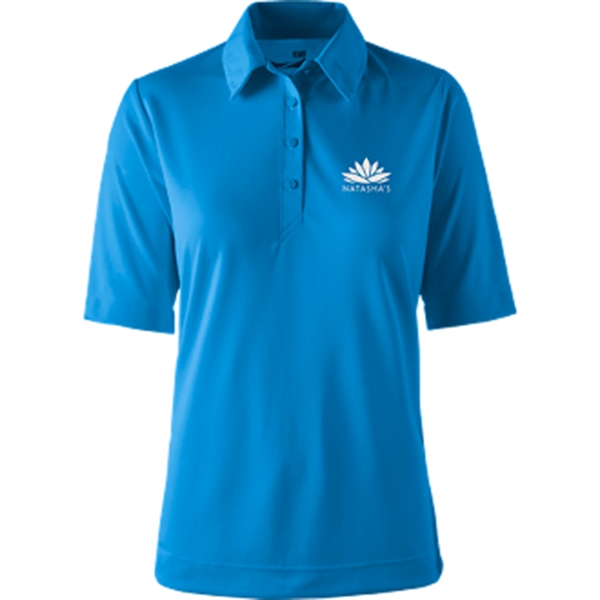 Azure Blue color option for Omni Womens Boston Polo
