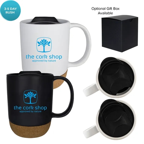 Main photo of 14 Oz Ceramic Cork Bottom Mug